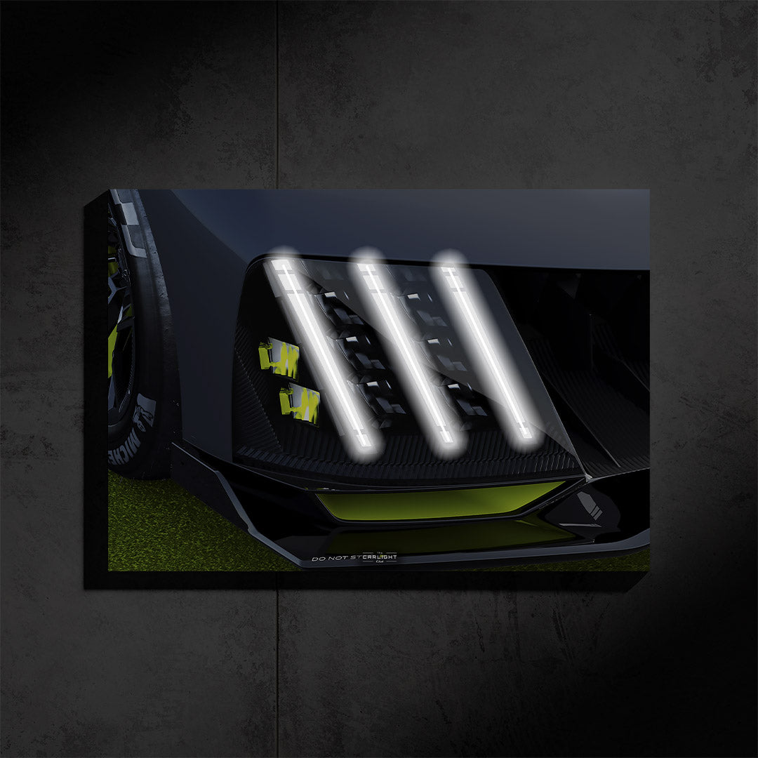 Poster NÉON Peugeot 9x8 (LED blanche) - Première Edition