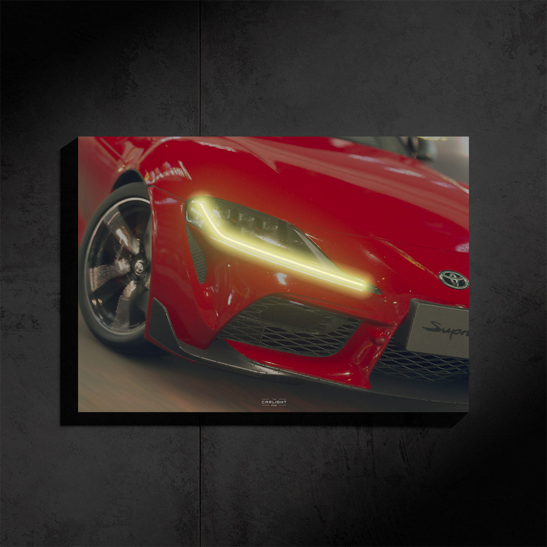 Poster NÉON Toyota SUPRA (LED blanche naturel) - Première Edition